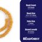 The Bead Chest Ashanti Fair Trade Glass Saucer Beads - African Tribal Ethnic Disk Rondelle Spacers (Amber)